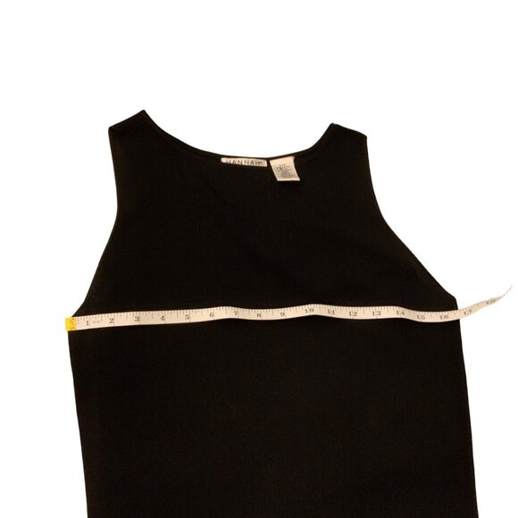 Hannah Career Women's size large classic black sleeveless top - Picture 7 of 8